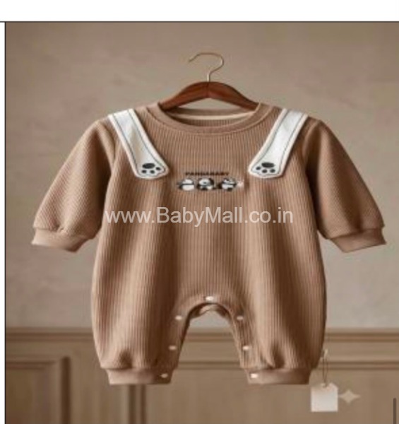 WEIJIAO Kids || Panda Baby Brown Premium Romper || Item No:AL229-2